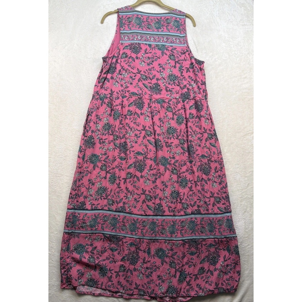 J. Jill Pink Floral Maxi Dress - Picture 9 of 10